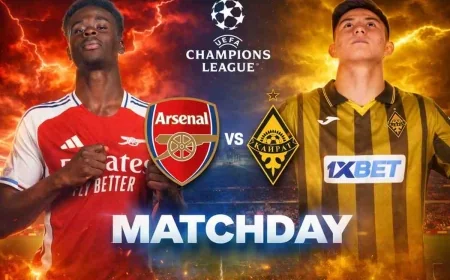 Arsenal vs Kairat Live Score, Stats, Graphs & Match Updates 2026